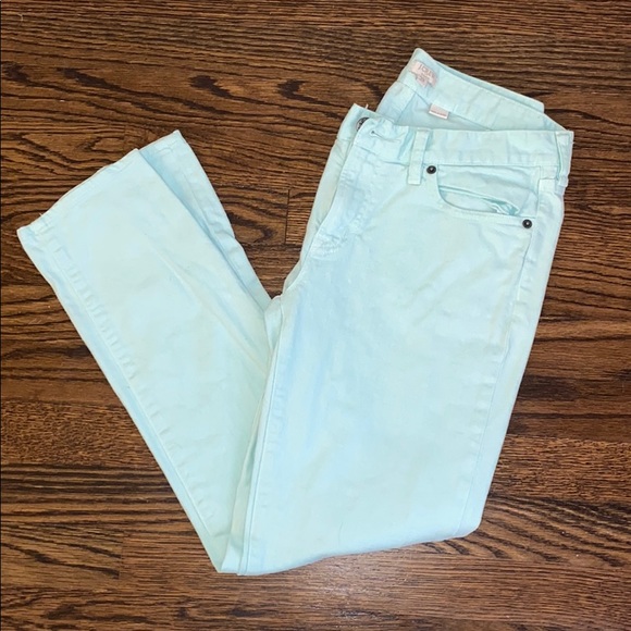 J. Crew Light Mint Jeans - Picture 1 of 5